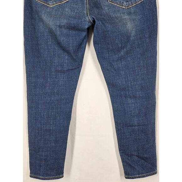 LUCKY BRAND WOMEN'S MID RISE CROP AVA BLUE JEANS SIZE 14/32 - Picture 8 of 13